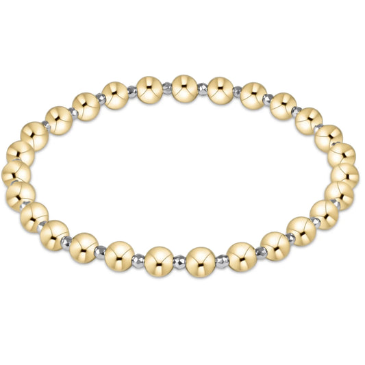 e. newton bright silver faceted hematite grateful pattern 5mm bead bracelet