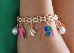 Triple Crown Jockey Silk Charm Bracelet in Multi Colors