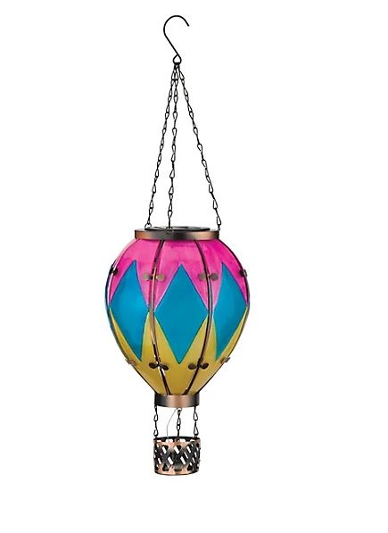 Hot Air Balloon Solar Lantern Large -Diamond