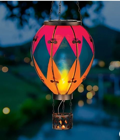 Hot Air Balloon Solar Lantern Large -Diamond