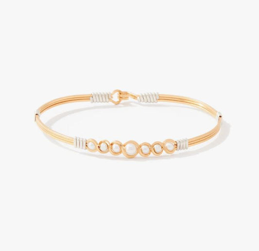 Ronaldo Divine Plan Bracelet in 14K Gold Artist Wire with Silver Wraps