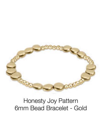 e. Newton Honesty Joy Gold 6mm Bead Bracelet