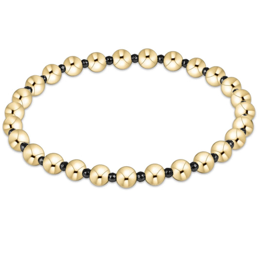 e. newton faceted hematite grateful pattern 5mm bead bracelet