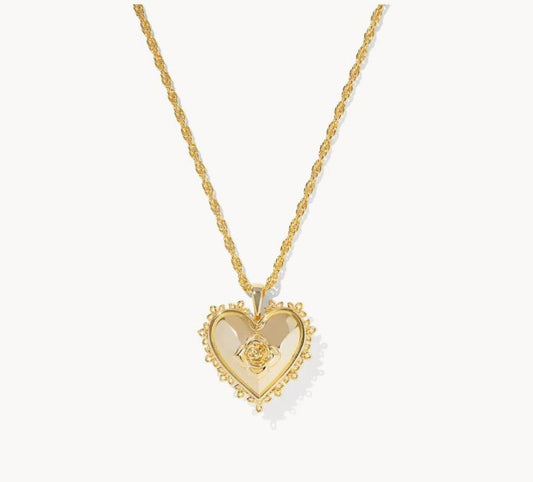 Kendra Scott - Mallory Rose Gold Locket Short Pendant Necklace
