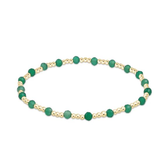 e. Newton EXTENDS Gold Sincerity 3mm Green Onyx