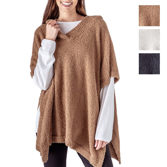 Always Cozy Hooded Poncho