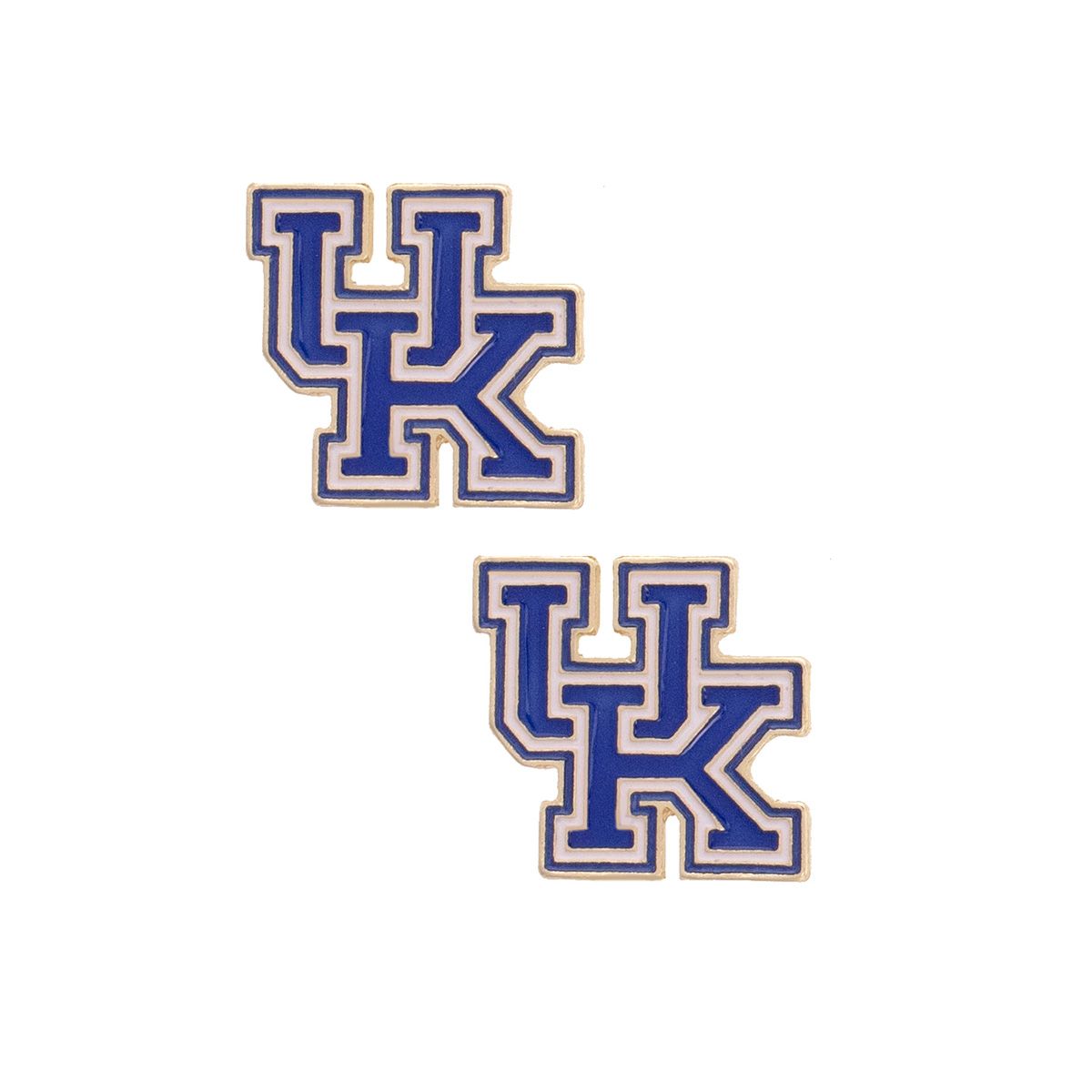 Ky Wildcats Enamel Logo Stud Earrings