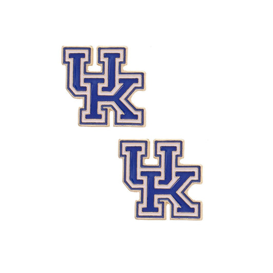 Ky Wildcats Enamel Logo Stud Earrings