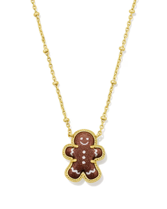 Kendra Scott Gingerbread Gold Short Pendant Necklace