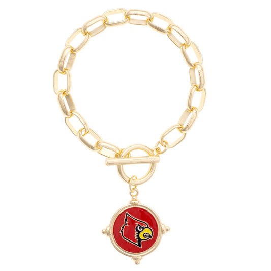 Louisville Cardinals Logo Intaglio Bracelet