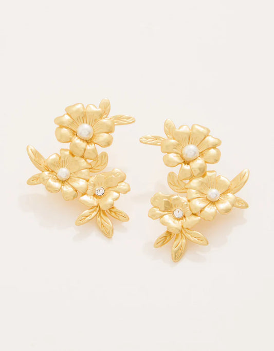 Spartina Posy Party Earrings Crystal