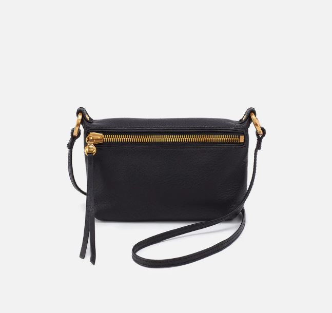 Hobo Run About Crossbody - Pebbled Leather | Black