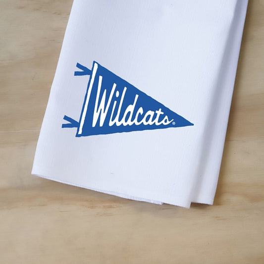 Kentucky Wildcats Pennant Tea Towel