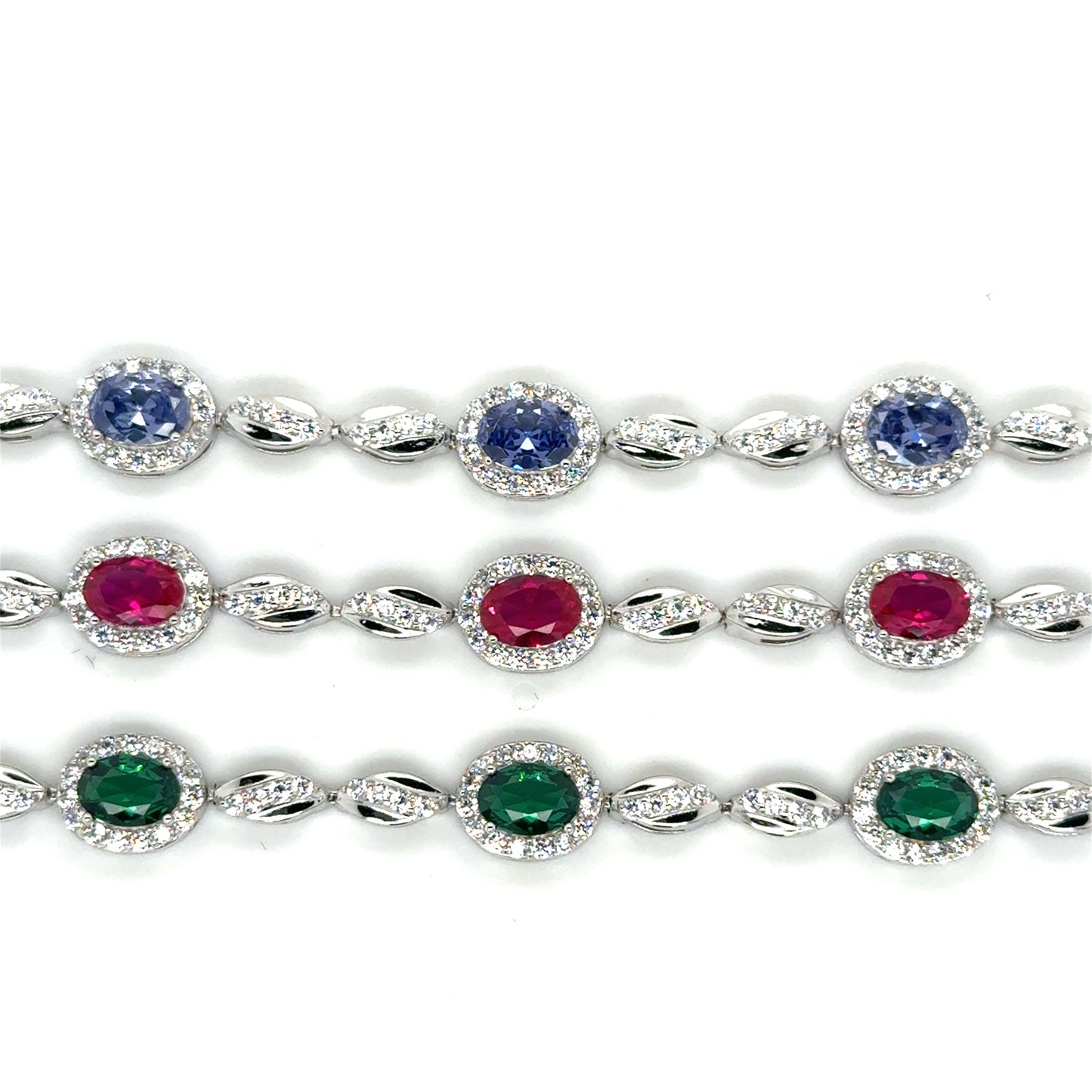 Super Special CZ Sterling Silver Bracelet - Your choice of color!