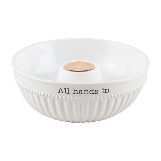 Mud Pie All Hands in Accessory Serving Bowl