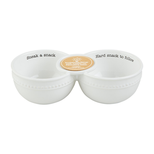 Mud Pie Double Dip Sneak a Snack Bowl