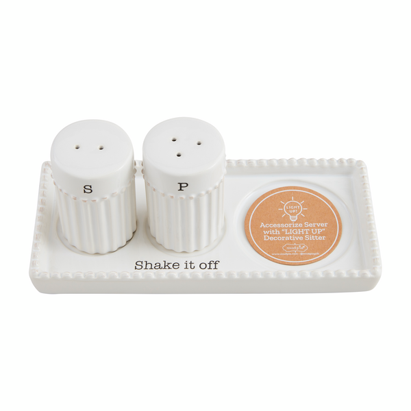 Mud Pie Salt & Pepper Light Up Holder