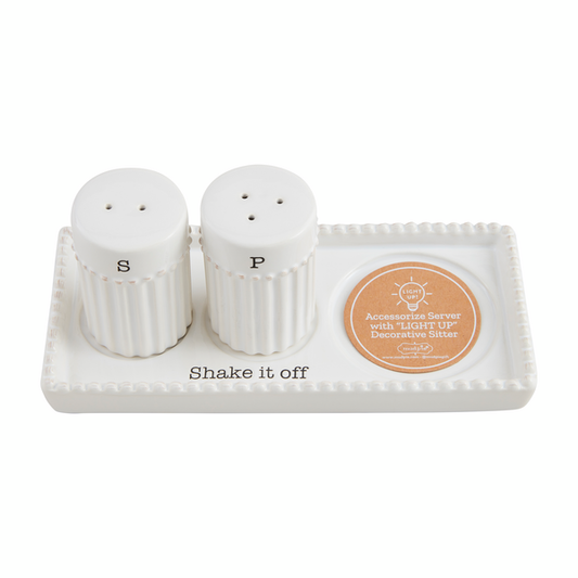 Mud Pie Salt & Pepper Light Up Holder