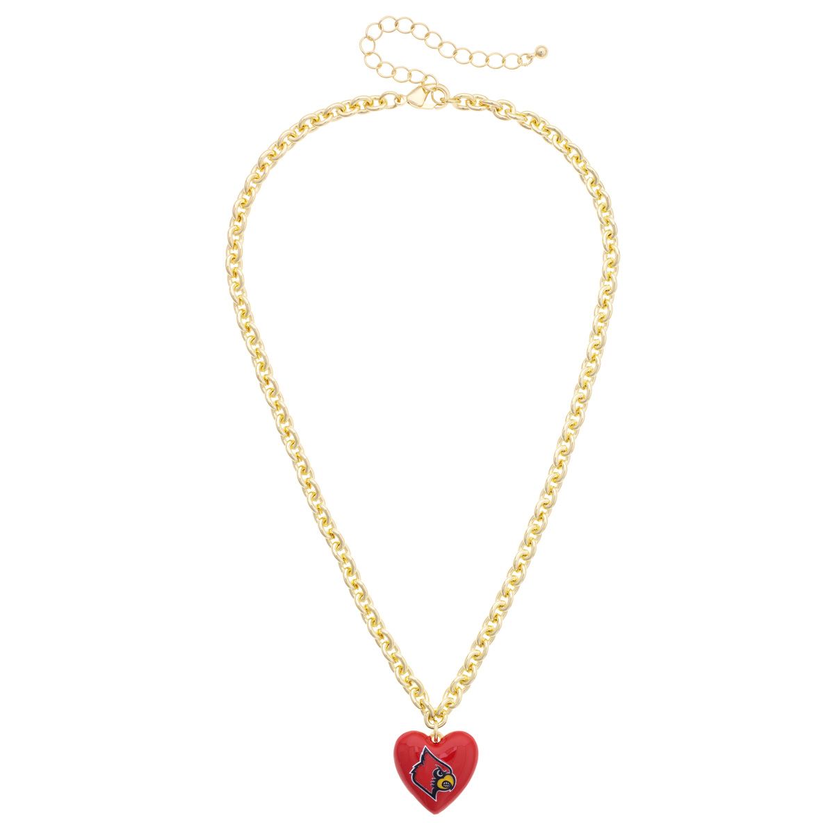 Louisville Cardinals Heart Pendant